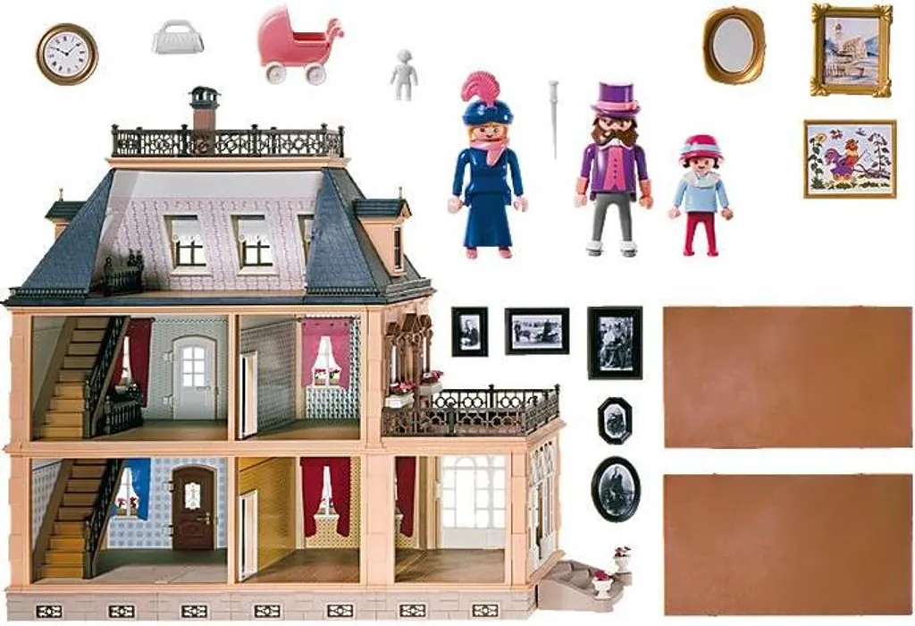 PLAYMOBIL 70890 Nostalgisches Großes Puppenhaus 5 PLAYMOBIL 70890 Nostalgisches Großes Puppenhaus – Bild 3