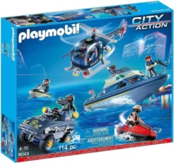 PLAYMOBIL Polizei Set Mit Unterwassermotor, PLAYMOBIL 9043