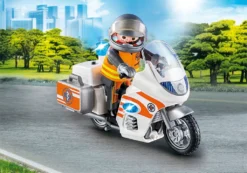 PLAYMOBIL Notarzt-Motorrad Mit Blinklicht, 70051 -Playmobil Verkaufsgeschäft 16db00332672d0871ff414abd042c318