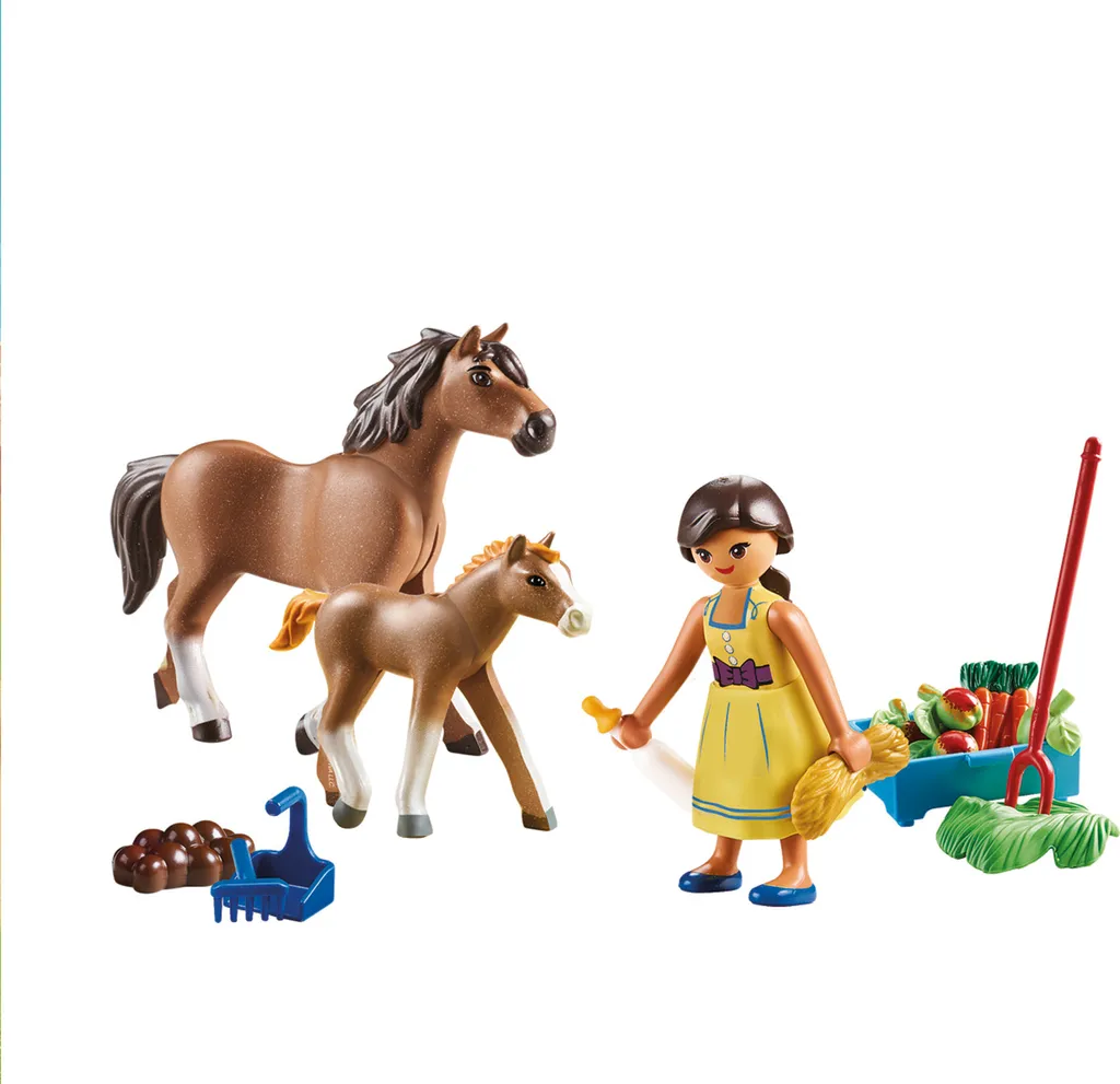 PLAYMOBIL Spirit 70122 Pru Mit Pferd Und Fohlen 4 PLAYMOBIL Spirit 70122 Pru Mit Pferd Und Fohlen – Bild 2
