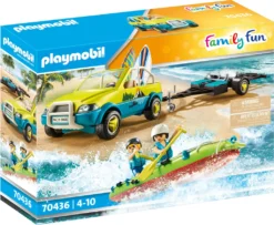 PLAYMOBIL Family Fun 70436 Strandauto Mit Kanuanhänger