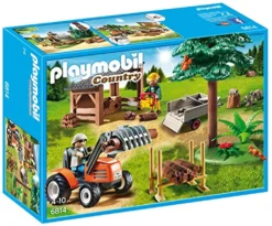 PLAYMOBIL 6814 Holzfäller Mit Traktor
