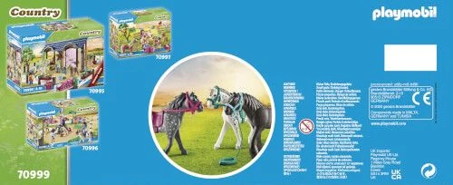 PLAYMOBIL® Country - 3 Pferde: Friese, Knabstrupper & Andalusier 7 PLAYMOBIL® Country - 3 Pferde: Friese, Knabstrupper & Andalusier – Bild 5