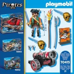 PLAYMOBIL® Pirates - Pirat Mit Kanone -Playmobil Verkaufsgeschäft 43736621 8 2 4008789704153 1280x1280