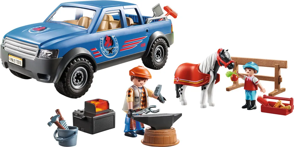PLAYMOBIL Country 70518 Mobiler Hufschmied 4 PLAYMOBIL Country 70518 Mobiler Hufschmied – Bild 2