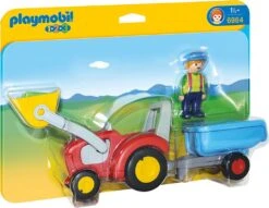 PLAYMOBIL® 1.2.3 - Traktor Mit Anhänger