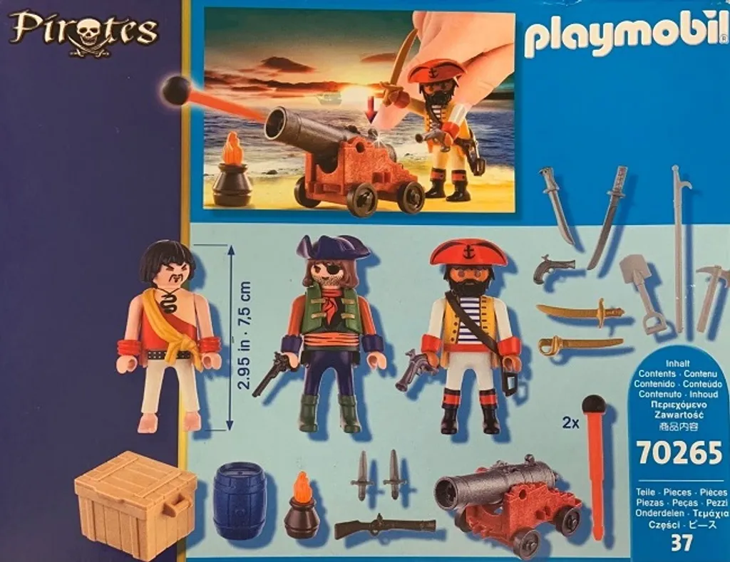 PLAYMOBIL Pirates 70265 / 5136 Piratenkommando 3 Piraten Mit Kanone 4 PLAYMOBIL Pirates 70265 / 5136 Piratenkommando 3 Piraten Mit Kanone – Bild 2