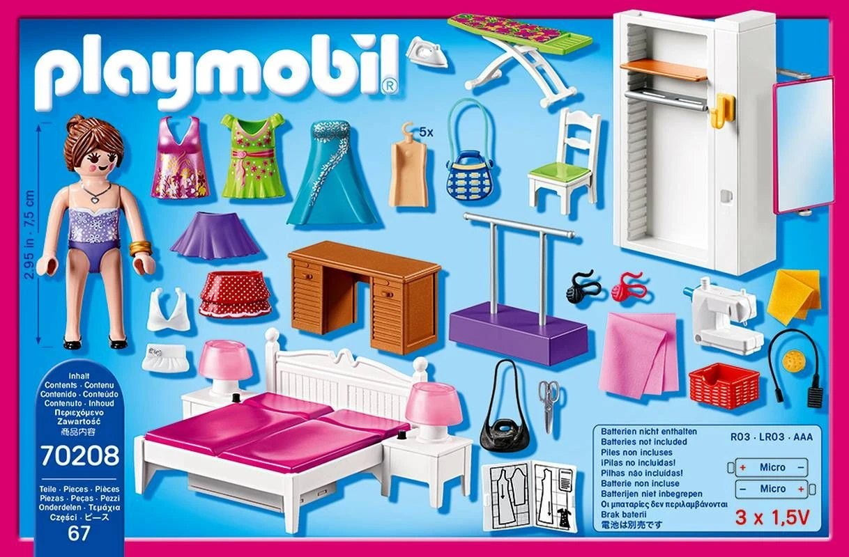 PLAYMOBIL® Dollhouse - Schlafzimmer Mit Nähecke 5 PLAYMOBIL® Dollhouse - Schlafzimmer Mit Nähecke – Bild 3
