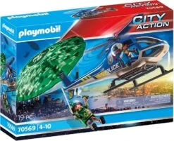 PLAYMOBIL® City Action - Polizei-Hubschrauber: Fallschirm-Verfolgung