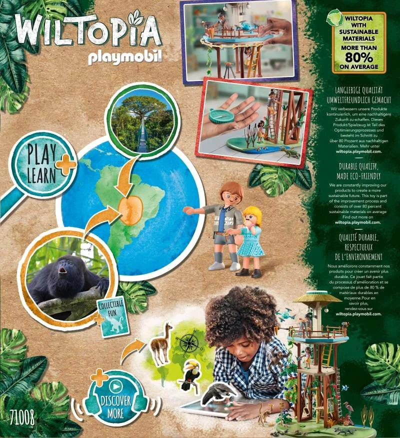 PLAYMOBIL® Wiltopia - Forschungsturm Mit Kompass 4 PLAYMOBIL® Wiltopia - Forschungsturm Mit Kompass – Bild 2
