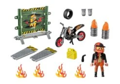 PLAYMOBIL® Stunt Show - Starter Pack Motorrad Mit Feuerwand -Playmobil Verkaufsgeschäft 71256 parts 1280x1280