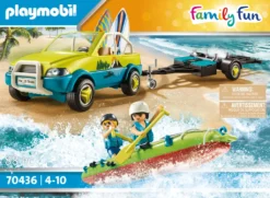 PLAYMOBIL Family Fun 70436 Strandauto Mit Kanuanhänger -Playmobil Verkaufsgeschäft 7abdad0e82c62ce5443d8b46e807a7af