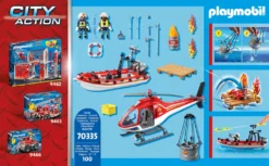 PLAYMOBIL, Feuerwehreinsatz Mit Heli Und Boot, City Action, 70335 -Playmobil Verkaufsgeschäft 9a7fe8e3b7b221a439f9ae4ca221bddb