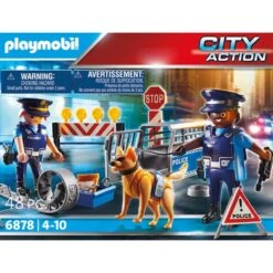 PLAYMOBIL 6878 City Action Polizei-Straßensperre, Konstruktionsspielzeug -Playmobil Verkaufsgeschäft PLAYMOBIL 6878 City Action Polizei Stra ensperre Konstruktionsspielzeug@@1249188 1