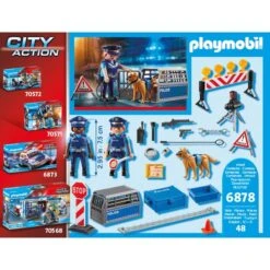 PLAYMOBIL 6878 City Action Polizei-Straßensperre, Konstruktionsspielzeug -Playmobil Verkaufsgeschäft PLAYMOBIL 6878 City Action Polizei Stra ensperre Konstruktionsspielzeug@@1249188 6