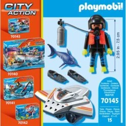 PLAYMOBIL 70145 City Action Seenot: Tauchscooter Im Rettungseinsatz, Konstruktionsspielzeug 9 PLAYMOBIL 70145 City Action Seenot: Tauchscooter Im Rettungseinsatz, Konstruktionsspielzeug -Playmobil Verkaufsgeschäft PLAYMOBIL 70145 City Action Seenot Tauchscooter im Rettungseinsatz Konstruktionsspielzeug@@1685385 3