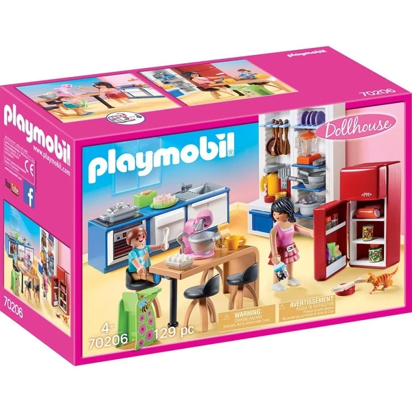PLAYMOBIL 70206 Dollhouse Familienküche, Konstruktionsspielzeug 3 PLAYMOBIL 70206 Dollhouse Familienküche, Konstruktionsspielzeug