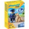 PLAYMOBIL 70408 1.2.3 Polizist Mit Hund, Konstruktionsspielzeug -Playmobil Verkaufsgeschäft PLAYMOBIL 70408 1 2 3 Polizist mit Hund Konstruktionsspielzeug@@1sspke25