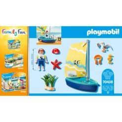 PLAYMOBIL 70438 Family Fun Segeljolle, Konstruktionsspielzeug -Playmobil Verkaufsgeschäft PLAYMOBIL 70438 Family Fun Segeljolle Konstruktionsspielzeug@@1sspky1e 3