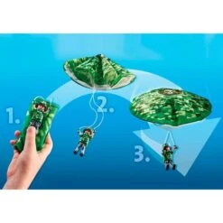 PLAYMOBIL 70569 City Action - Polizei-Hubschrauber: Fallschirm-Verfolgung, Konstruktionsspielzeug -Playmobil Verkaufsgeschäft PLAYMOBIL 70569 City Action Polizei Hubschrauber Fallschirm Verfolgung Konstruktionsspielzeug@@1888907 4