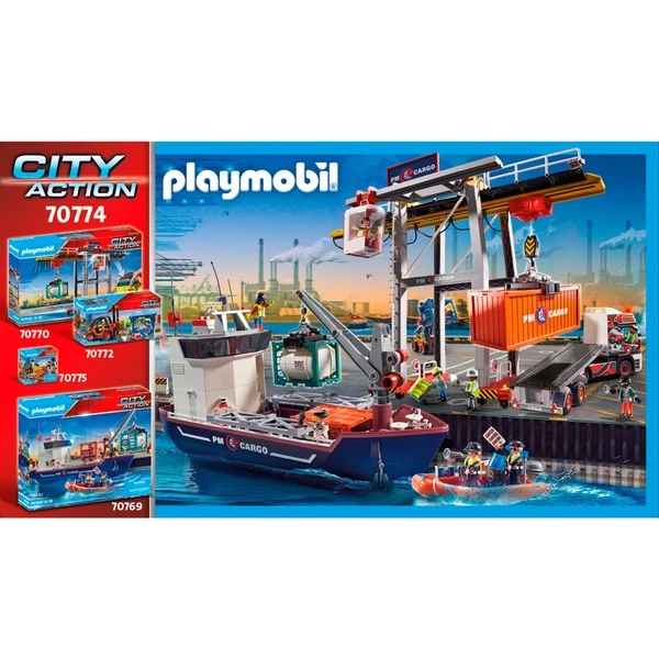 PLAYMOBIL 70774 City Action Containerfertigung, Konstruktionsspielzeug 5 PLAYMOBIL 70774 City Action Containerfertigung, Konstruktionsspielzeug – Bild 3