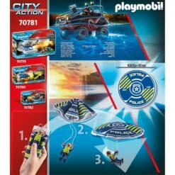 PLAYMOBIL 70781 City Action Polizei-Fallschirm: Verfolgung Des Amphibien-Fahrzeugs, Konstruktionsspielzeug 15 PLAYMOBIL 70781 City Action Polizei-Fallschirm: Verfolgung Des Amphibien-Fahrzeugs, Konstruktionsspielzeug -Playmobil Verkaufsgeschäft PLAYMOBIL 70781 City Action Polizei Fallschirm Verfolgung des Amphibien Fahrzeugs Konstruktionsspielzeug@@1802191 6