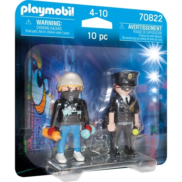 PLAYMOBIL 70822 DuoPack Polizist Und Sprayer, Konstruktionsspielzeug 3 PLAYMOBIL 70822 DuoPack Polizist Und Sprayer, Konstruktionsspielzeug