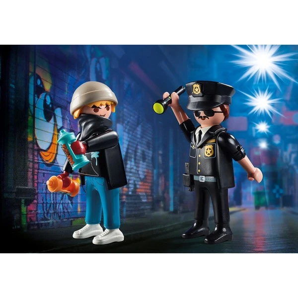PLAYMOBIL 70822 DuoPack Polizist Und Sprayer, Konstruktionsspielzeug 4 PLAYMOBIL 70822 DuoPack Polizist Und Sprayer, Konstruktionsspielzeug – Bild 2