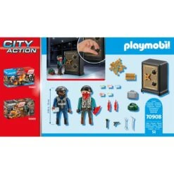 PLAYMOBIL 70908 City Action Starter Pack Tresorknacker, Konstruktionsspielzeug -Playmobil Verkaufsgeschäft PLAYMOBIL 70908 City Action Starter Pack Tresorknacker Konstruktionsspielzeug@@1802529 4