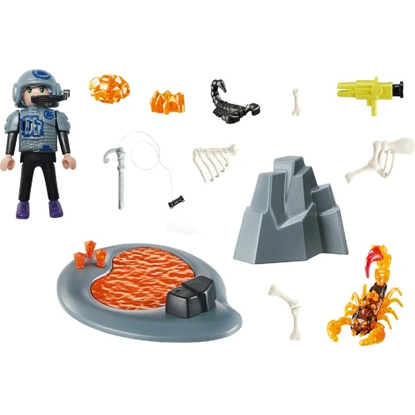 PLAYMOBIL 70909 Dino Rise Starter Pack Kampf Gegen Den Feuerskorpion, Konstruktionsspielzeug – Bild 2