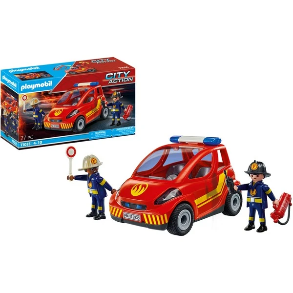 PLAYMOBIL 71035 City Action Feuerwehr Kleinwagen, Konstruktionsspielzeug 5 PLAYMOBIL 71035 City Action Feuerwehr Kleinwagen, Konstruktionsspielzeug – Bild 3