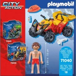 PLAYMOBIL 71040 Rettungsschwimmer-Quad, Konstruktionsspielzeug -Playmobil Verkaufsgeschäft PLAYMOBIL 71040 Rettungsschwimmer Quad Konstruktionsspielzeug@@1888888 3