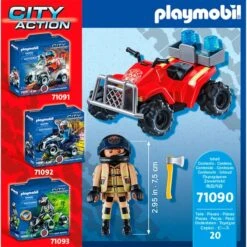 PLAYMOBIL 71090 City Action - Feuerwehr-Speed Quad, Konstruktionsspielzeug -Playmobil Verkaufsgeschäft PLAYMOBIL 71090 City Action Feuerwehr Speed Quad Konstruktionsspielzeug@@1888893 4