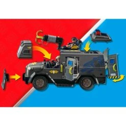 PLAYMOBIL 71144 City Action SWAT-Geländefahrzeug, Konstruktionsspielzeug -Playmobil Verkaufsgeschäft PLAYMOBIL 71144 City Action SWAT Gel ndefahrzeug Konstruktionsspielzeug@@1888956 7