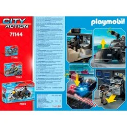 PLAYMOBIL 71144 City Action SWAT-Geländefahrzeug, Konstruktionsspielzeug -Playmobil Verkaufsgeschäft PLAYMOBIL 71144 City Action SWAT Gel ndefahrzeug Konstruktionsspielzeug@@1888956 8