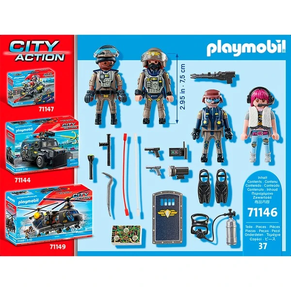 PLAYMOBIL 71146 City Action SWAT-Figurenset, Konstruktionsspielzeug 6 PLAYMOBIL 71146 City Action SWAT-Figurenset, Konstruktionsspielzeug – Bild 4