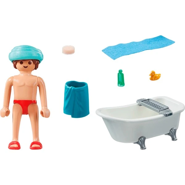 PLAYMOBIL 71167 SpecialPlus Mann In Der Badewanne, Konstruktionsspielzeug 4 PLAYMOBIL 71167 SpecialPlus Mann In Der Badewanne, Konstruktionsspielzeug – Bild 2