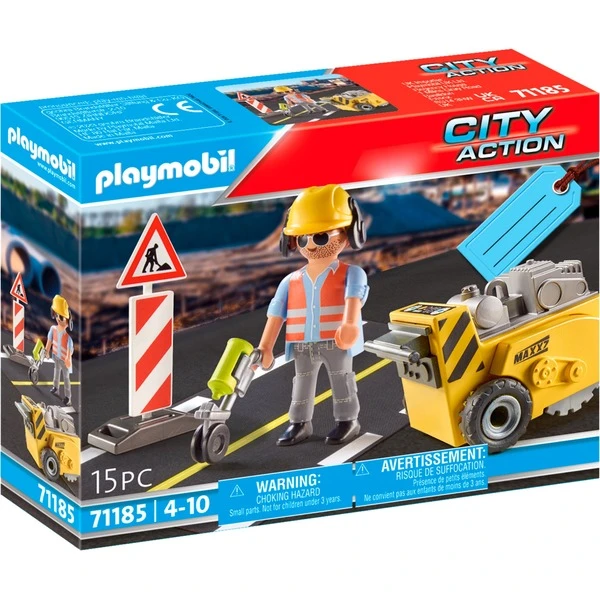 PLAYMOBIL 71185 Bauarbeiter Mit Kantenfräser, Konstruktionsspielzeug 3 PLAYMOBIL 71185 Bauarbeiter Mit Kantenfräser, Konstruktionsspielzeug