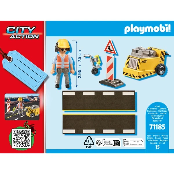 PLAYMOBIL 71185 Bauarbeiter Mit Kantenfräser, Konstruktionsspielzeug 5 PLAYMOBIL 71185 Bauarbeiter Mit Kantenfräser, Konstruktionsspielzeug – Bild 3