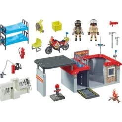 PLAYMOBIL 71193 City Action Mitnehm-Feuerwehrstation, Konstruktionsspielzeug -Playmobil Verkaufsgeschäft PLAYMOBIL 71193 City Action Mitnehm Feuerwehrstation Konstruktionsspielzeug@@1849628 1