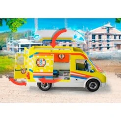 PLAYMOBIL 71202 City Life - Rettungswagen Mit Licht Und Sound, Konstruktionsspielzeug -Playmobil Verkaufsgeschäft PLAYMOBIL 71202 City Life Rettungswagen mit Licht und Sound Konstruktionsspielzeug@@1888933 3