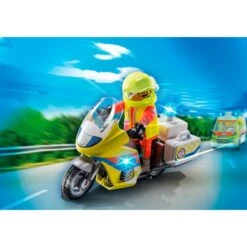 PLAYMOBIL 71205 Notarzt-Motorrad Mit Blinklicht, Konstruktionsspielzeug -Playmobil Verkaufsgeschäft PLAYMOBIL 71205 Notarzt Motorrad mit Blinklicht Konstruktionsspielzeug@@1888949 2