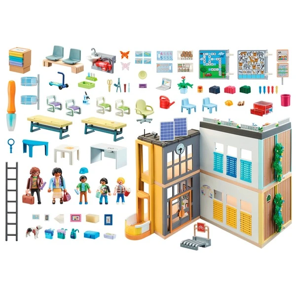 PLAYMOBIL 71327 City Life Große Schule, Konstruktionsspielzeug 4 PLAYMOBIL 71327 City Life Große Schule, Konstruktionsspielzeug – Bild 2