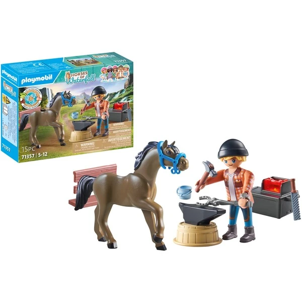 PLAYMOBIL 71357 Horses Of Waterfall Hufschmied Ben & Achilles, Konstruktionsspielzeug 7 PLAYMOBIL 71357 Horses Of Waterfall Hufschmied Ben & Achilles, Konstruktionsspielzeug – Bild 5