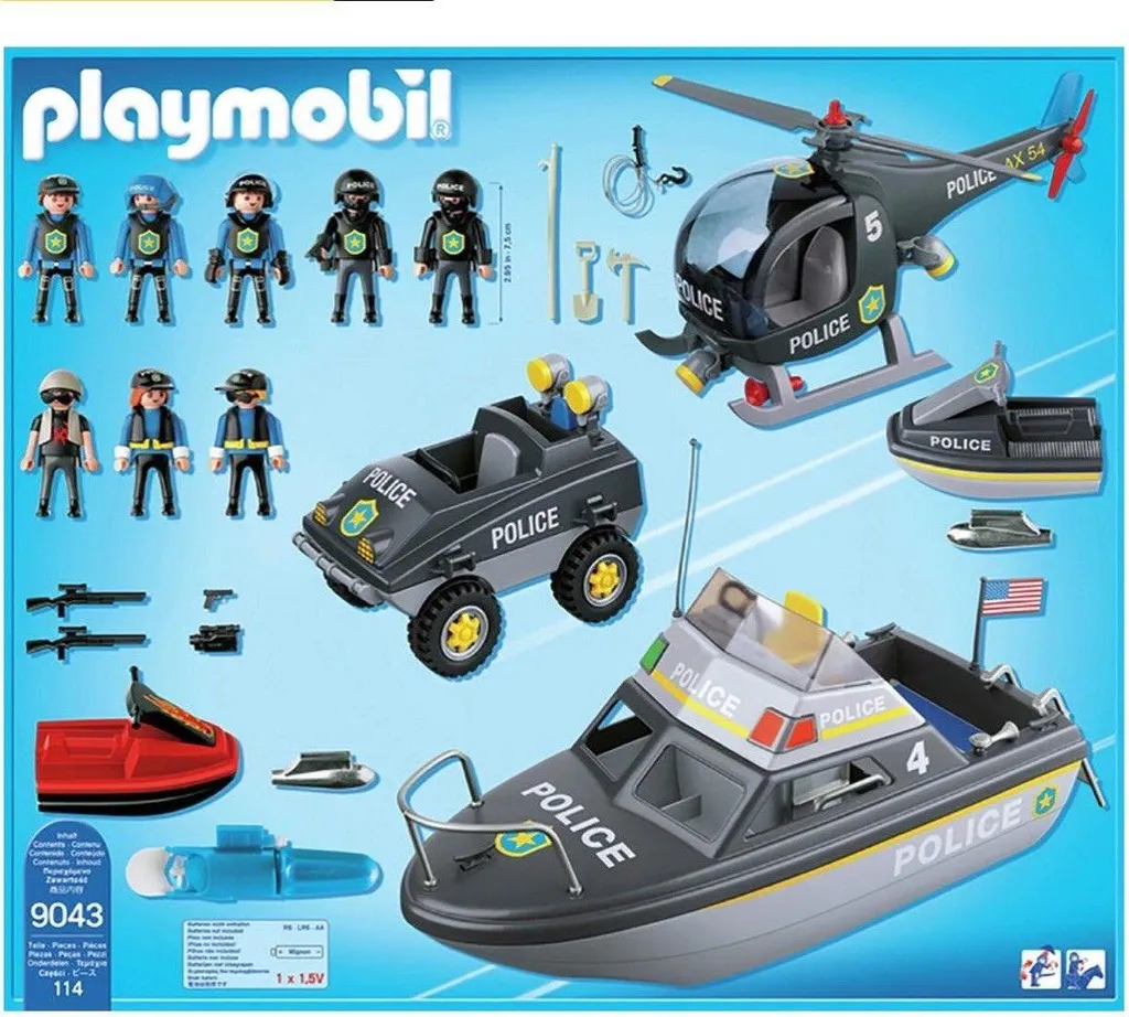PLAYMOBIL Polizei Set Mit Unterwassermotor, PLAYMOBIL 9043 7 PLAYMOBIL Polizei Set Mit Unterwassermotor, PLAYMOBIL 9043 – Bild 5