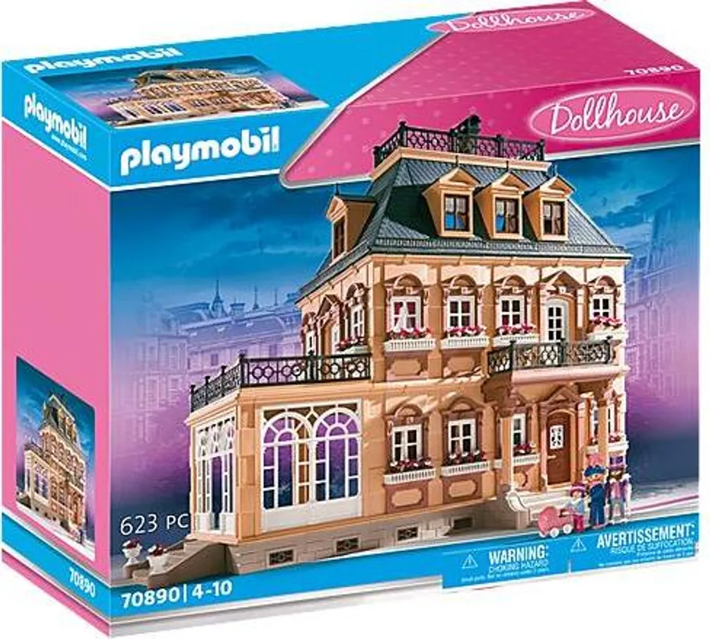 PLAYMOBIL 70890 Nostalgisches Großes Puppenhaus 4 PLAYMOBIL 70890 Nostalgisches Großes Puppenhaus – Bild 2