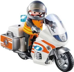 PLAYMOBIL Notarzt-Motorrad Mit Blinklicht, 70051 -Playmobil Verkaufsgeschäft e0617022109b853065af39477c1777f9